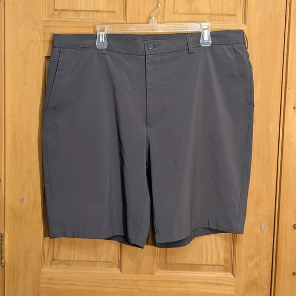 Grand Slam Performance Men's Golf Shorts 40 Waist Gray Bermuda Athleisure - Picture 2 of 8